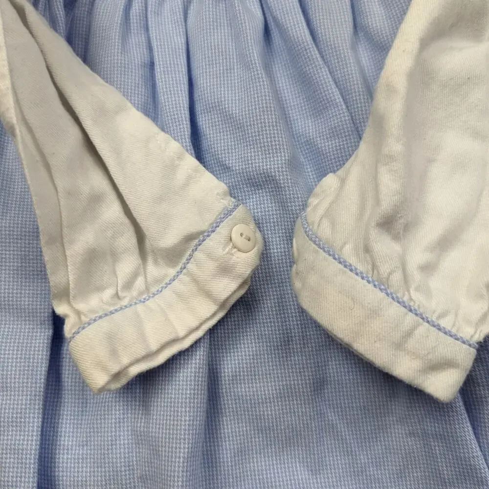 Sophie Dess Dress Girls Size 24m Blue Gingham Pinafore